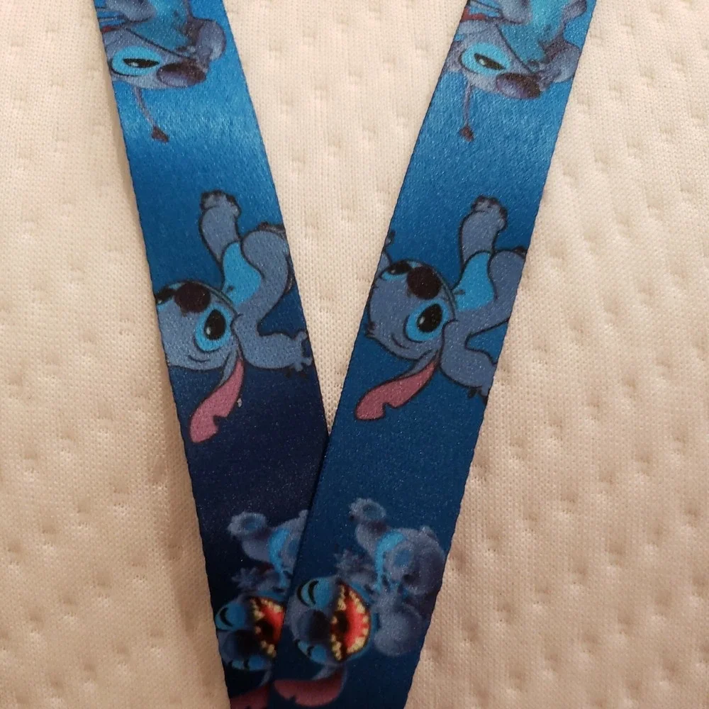 Disney STITCH Pin Trading Neck lanyard ID keys‎ NEW 025